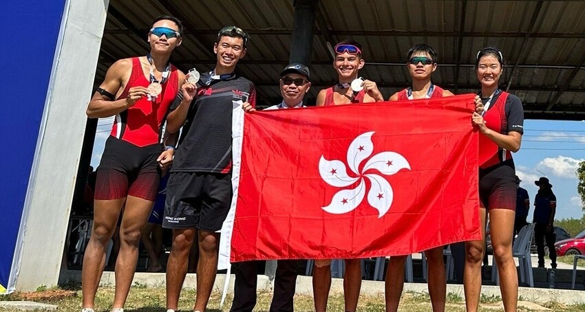 HK Rowers Win 3 Silver at Asian Junior Champs
