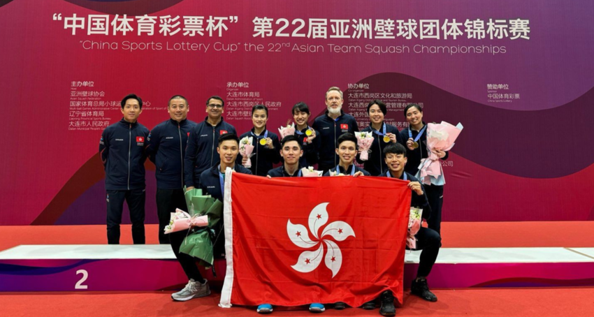 Team Hong Kong Wins 2 Silver Medals at Asian Squash Champs