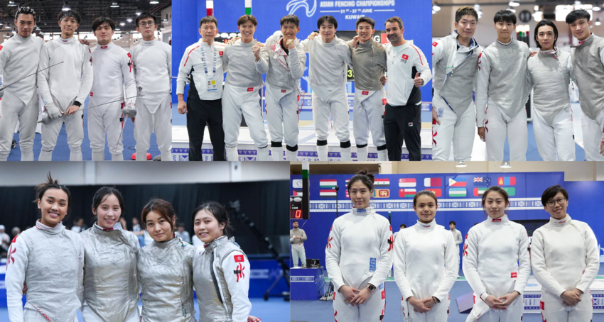 Hong Kong fencing team won 1 gold, 1 silver and 5 bronze at Asian Fencing Championships 2024 held in Kuwait…