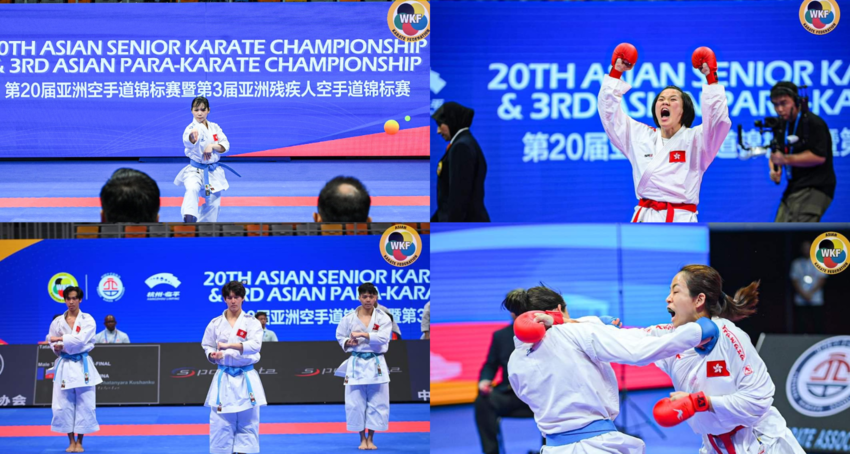 HK Karatedo Team Wins 2 Gold, 2 Bronze at Asian Champs