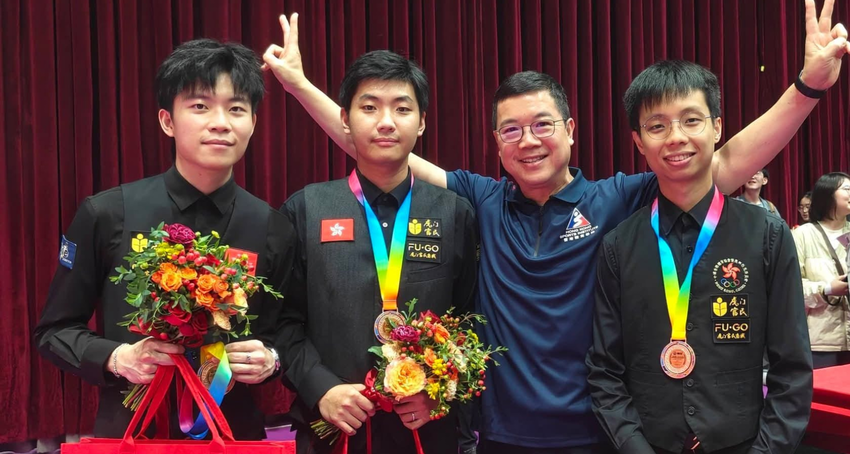 Hong Kong billiard sports team won a bronze medal at the IBSF World Team Snooker Championship 2026 held in Guangdong, China…