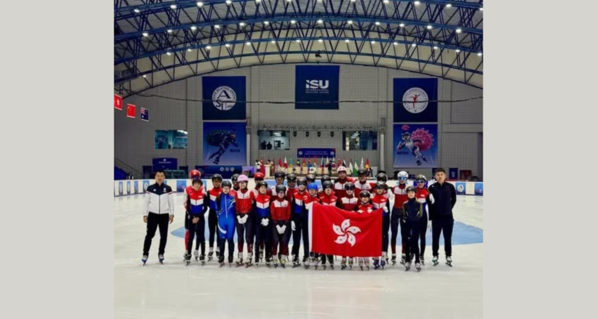 Hong Kong skating team clinched 3 gold, 9 silver and 6 bronze medals at the 2026 Asian Open Short Track Speed Skating Trophy held in Dehradun, India… 