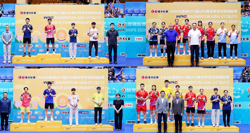 Hong Kong badminton team took 2 silver and 3 bronze medals at the Badminton Asia U17 & U15 Junior Championships 2026 held in Chengdu, China… 