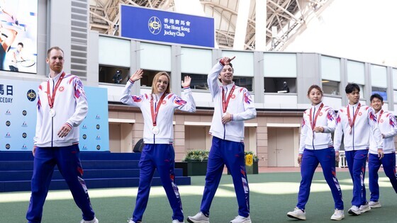 Medallists attended the 15<sup>th</sup> National Games Hong Kong