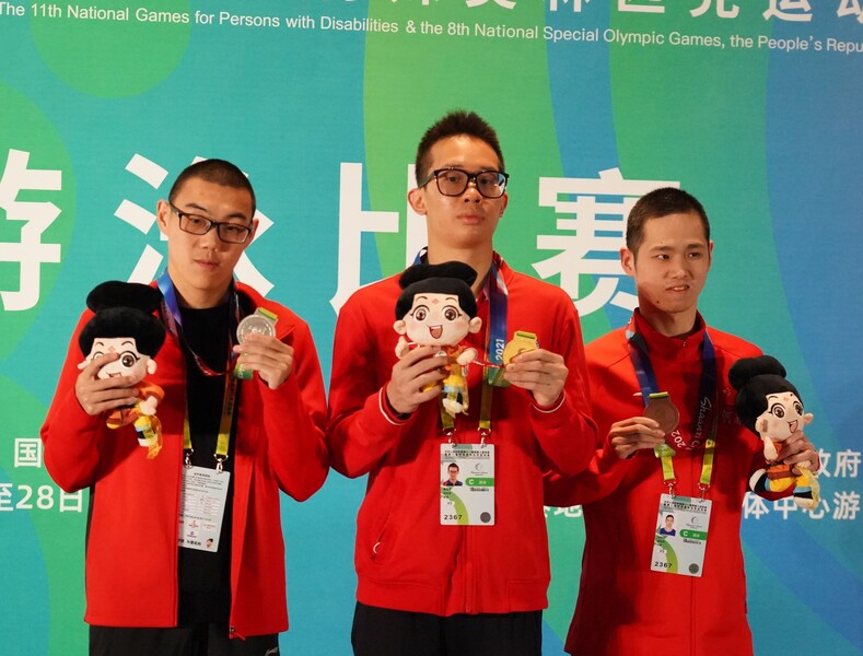 Middle: Wong Hon-yin&nbsp;(photo:&nbsp;Hong Kong Paralympic Committee