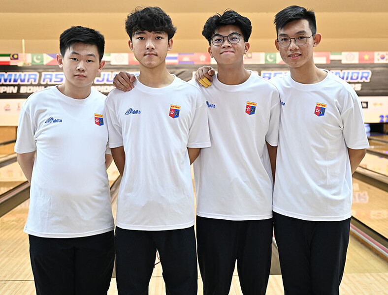 From left: Lam Ka-yiu, Leung Wui-chi, Yuen Cheuk-hin and Wong