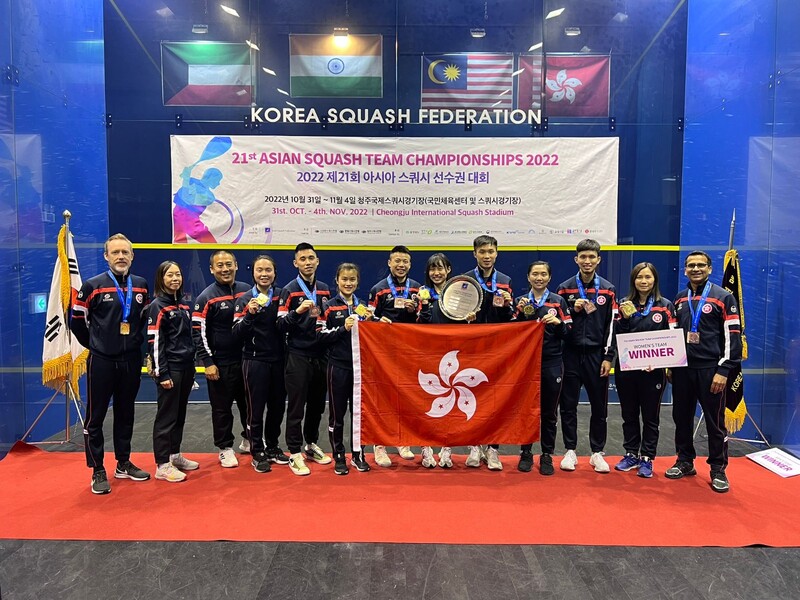 Hong Kong squash team&nbsp;(photo: Hong Kong Squash)