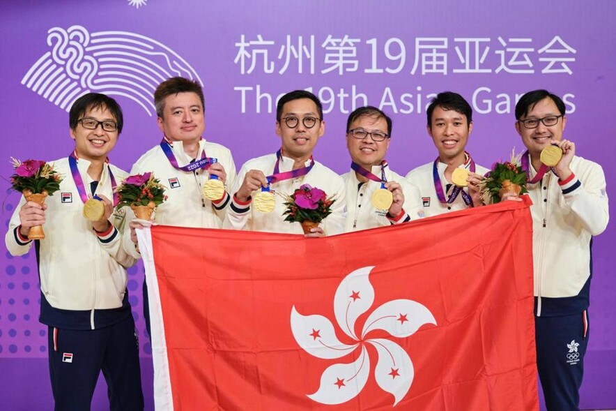 (From left)&nbsp;Chiu Wai-lap, Sze Shun-sum, Mak Kwok-fai, Lai