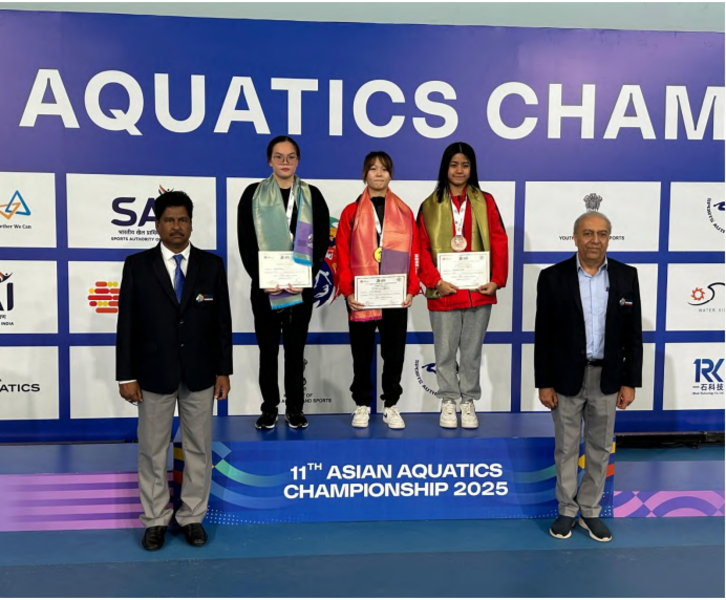 Lam Pac-tung (back row, middle) (Photo: Hong Kong China Swimming