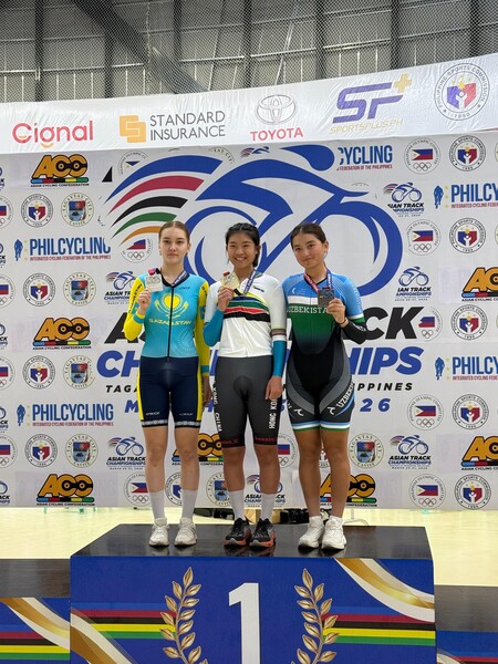 (Middle)&nbsp;Law Ching-kiu&nbsp;(Photo:&nbsp;The Cycling Association