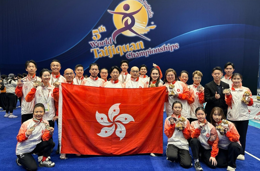 Hong Kong wushu team&nbsp;(Photo:&nbsp;Hong Kong, China Wushu