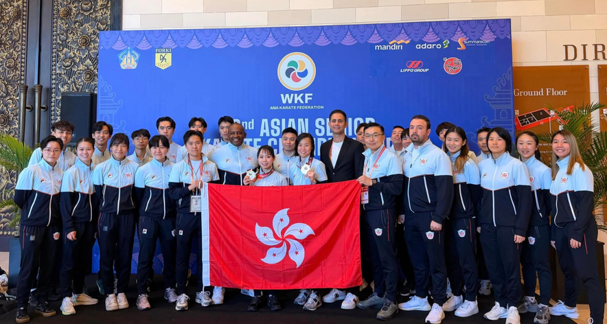 Hong Kong karatedo team (Photo:&nbsp;The&nbsp;Karatedo&nbsp;Federation