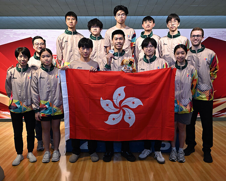 Hong Kong tenpin bowling junior team (Photo: Asian Bowling