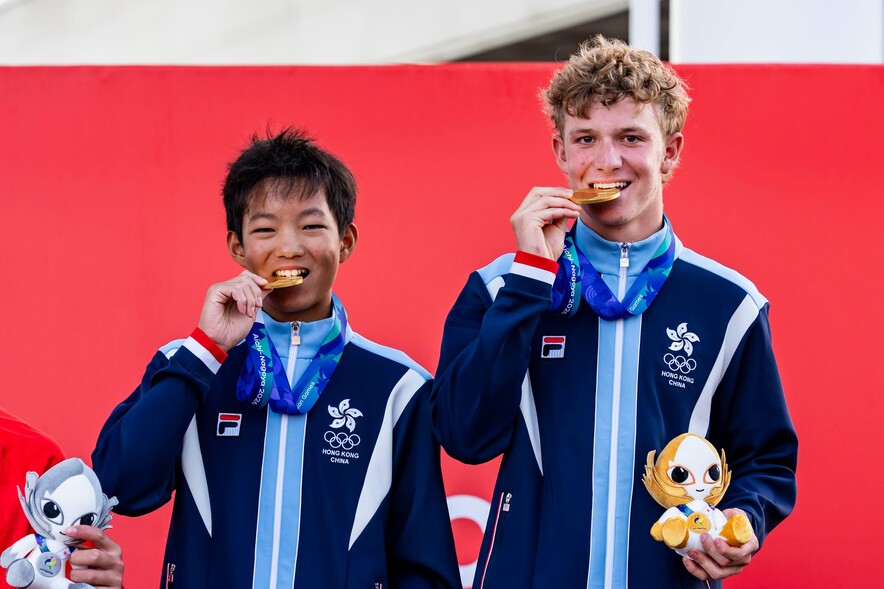 Ethan Kiu (left) and Louis Polson (Photo:&nbsp;Sports Federation &amp;