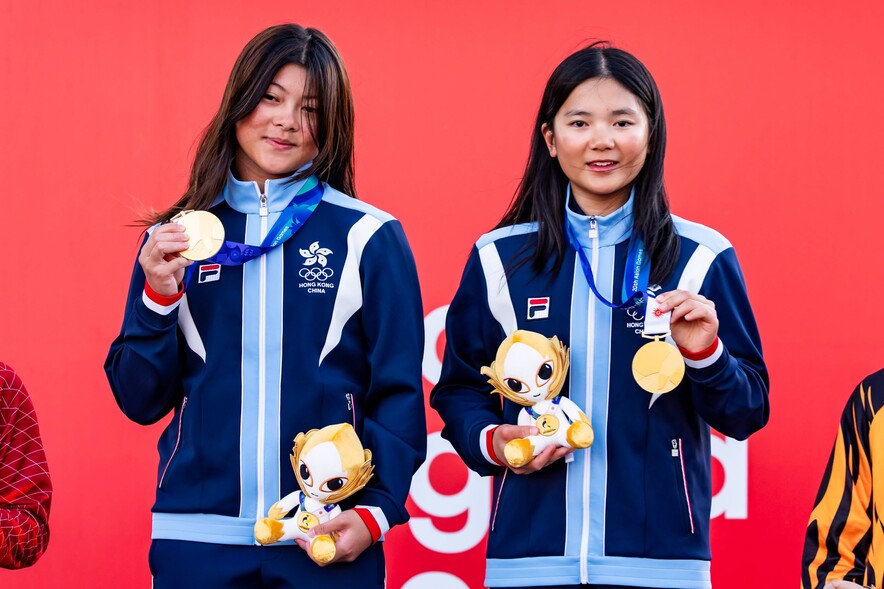 McCarley Wong (left) and&nbsp;Chloe Kong&nbsp;(Photo:&nbsp;Sports