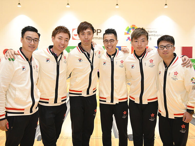 香港男子保齡球隊（相片提供：Asian Bowling Federation）