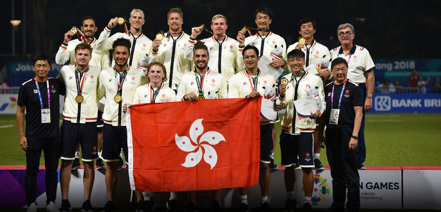 Hong Kong men&#39;s rugby sevens team (Photo: Ta Kung Pao)