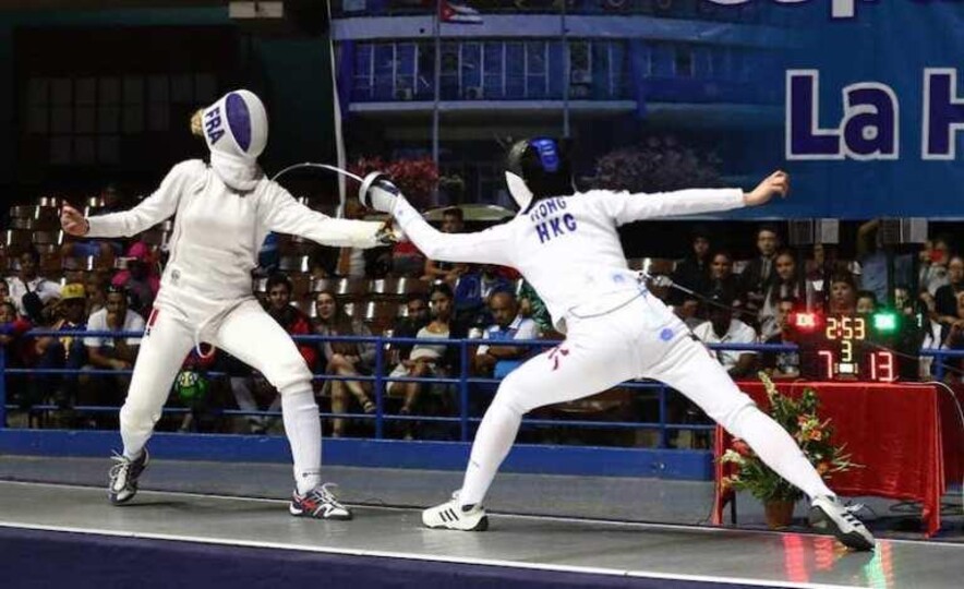 Right: Kong Man-wai (Photo: International Fencing Federation)