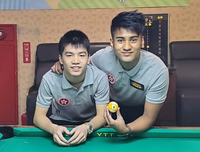 From left: Fu Huan and Robbie Capito (Photo: Hong Kong Billiard Sports