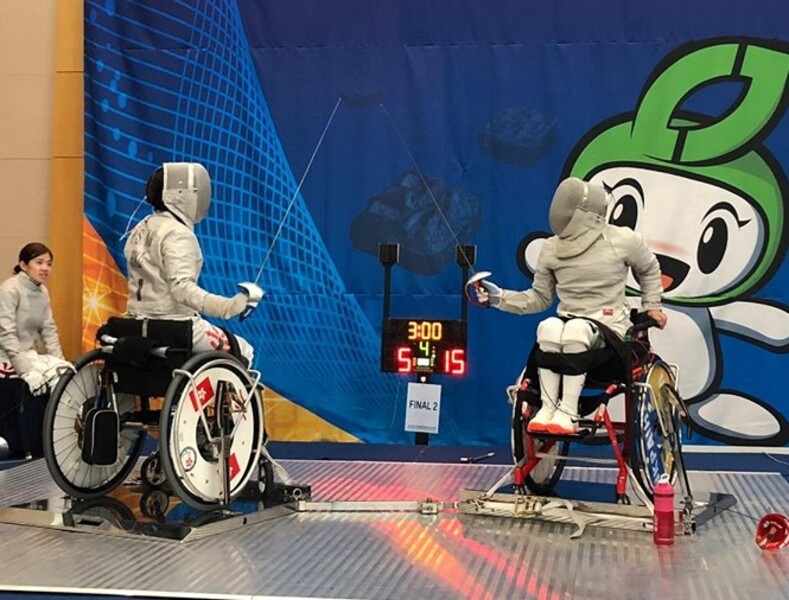 Left:&nbsp;Fan Pui-shan&nbsp;(photo: Hong Kong Paralympic Committee