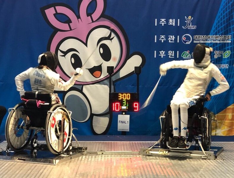 Left:&nbsp;Chung Yuen-ping&nbsp;(photo: Hong Kong Paralympic Committee