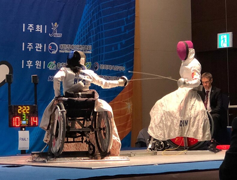 Left:&nbsp;Tong Nga-ting&nbsp;(photo: Hong Kong Paralympic Committee