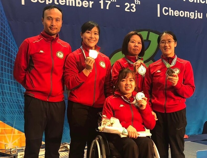 Women&#39;s foil team&nbsp;(photo: Hong Kong Paralympic Committee