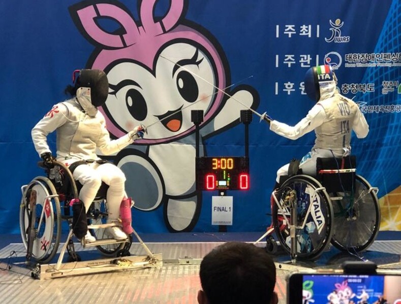 Left:&nbsp;Justine Charissa Ng&nbsp;(photo: Hong Kong Paralympic