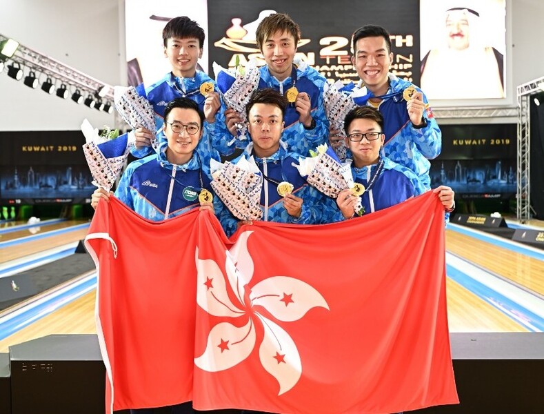 The Hong Kong men&#39;s tenpin bowling&nbsp;team (photo: Hong Kong